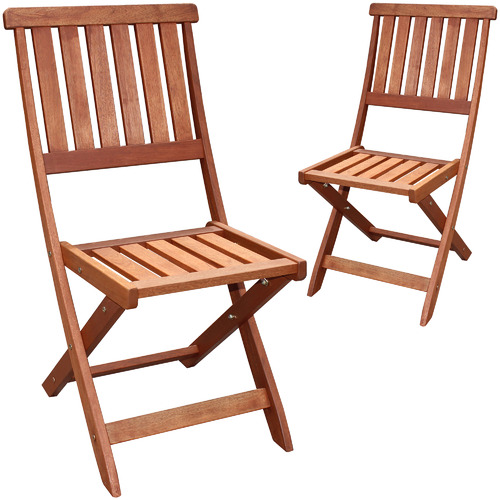 Folding wooden store garden chairs